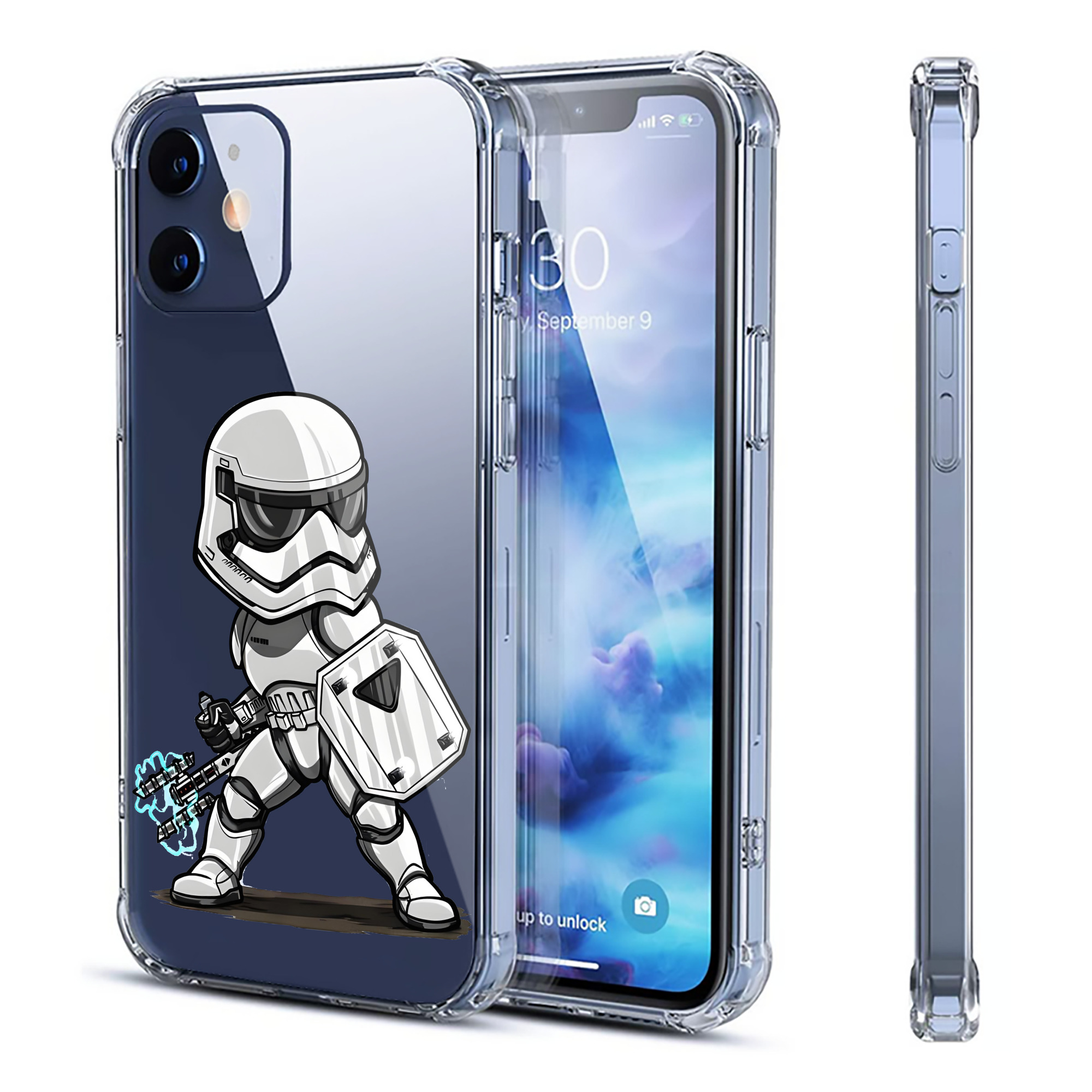 （画像用） スター・ウォーズ Star Wars 【iPhone 12シリーズ対応】透明スマホケース（クリアソフトケース）